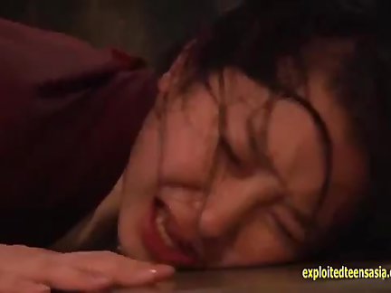 Jav Model In Traditional Garb Ambushed Receives Rough Sex Face Slapping