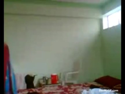 Ethnic couple having real sex on bed