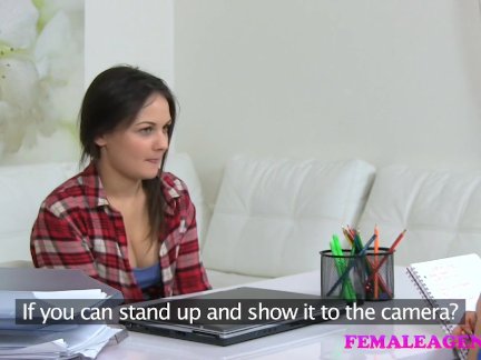 Female Agent Masturbation and sexy lesbian pussy licking
