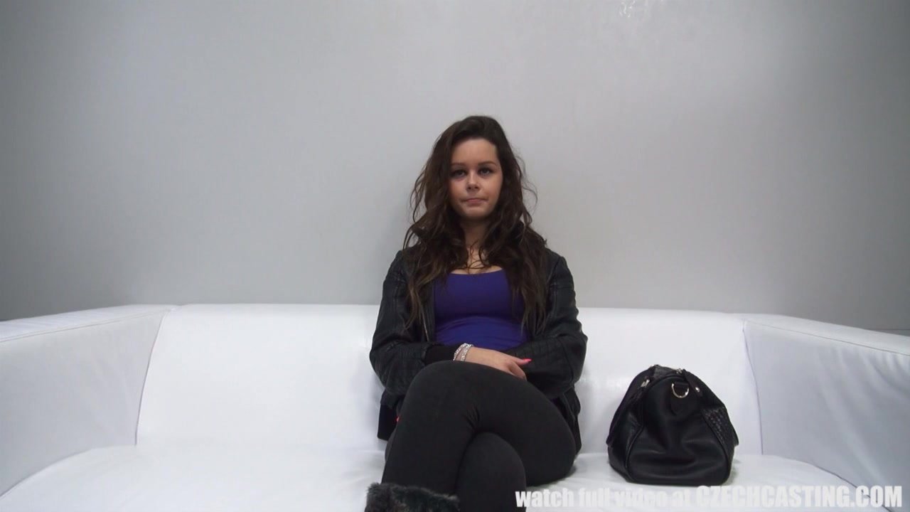 Teen Brunette Girl First Porn Casting